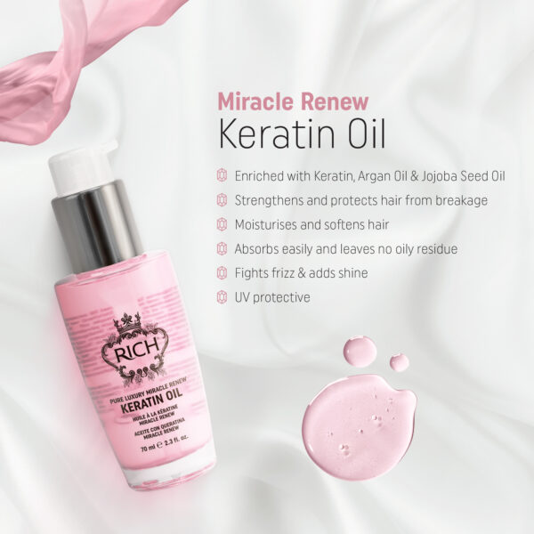 RICH Miracle Renew Keratin Oil 70 ml - Image 2