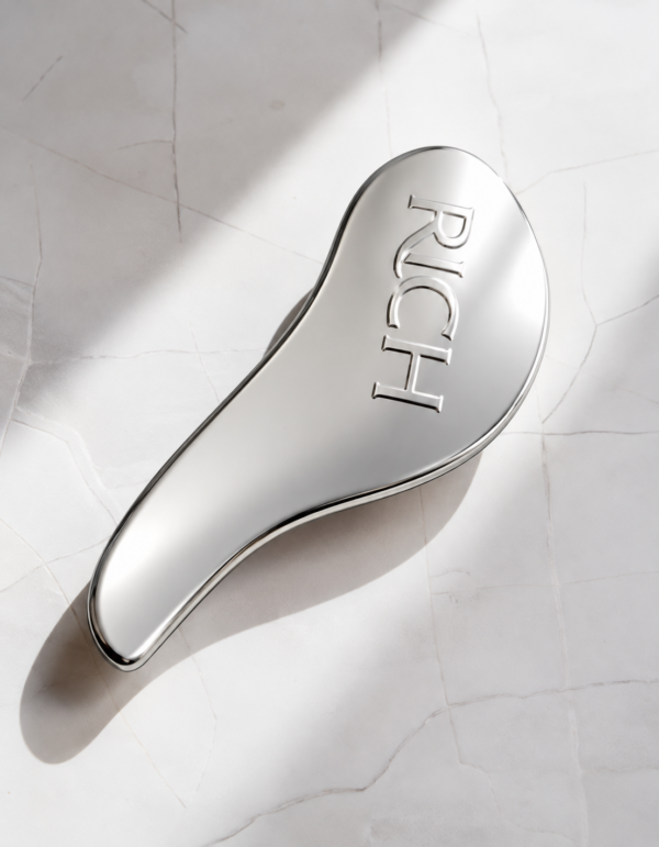RICH Detangling Hairbrush - Silver Sparkle - Image 4